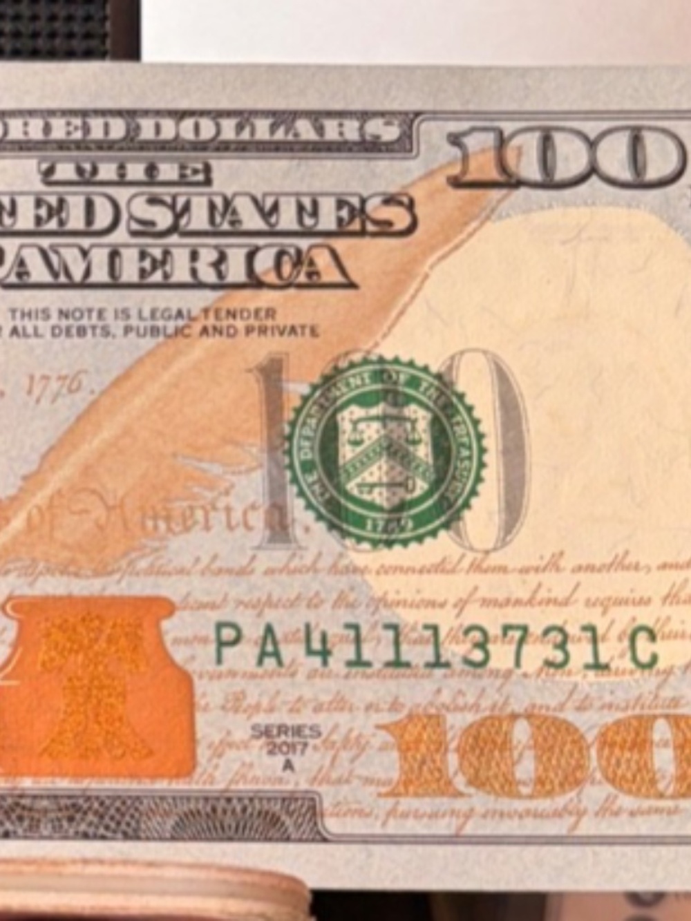 Boston $100 Dollar Bill trip 1s #PA 41113731 C #206278795392 - Picture 2 of 7